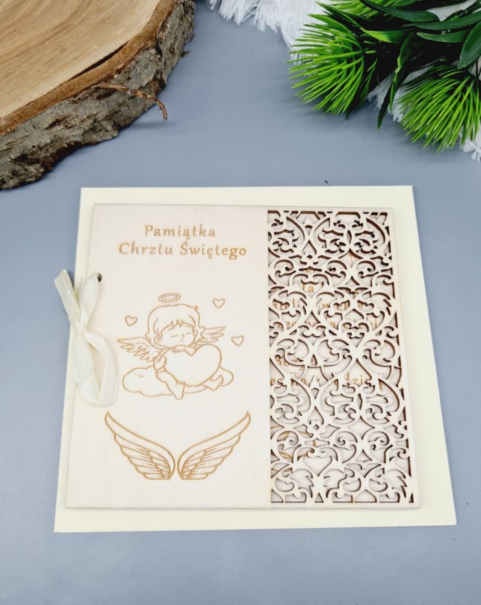 Pamiątka Chrztu Świętego, kartka na Chrzest