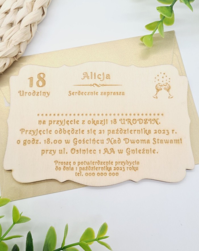 Zaproszenie na 18 urodziny