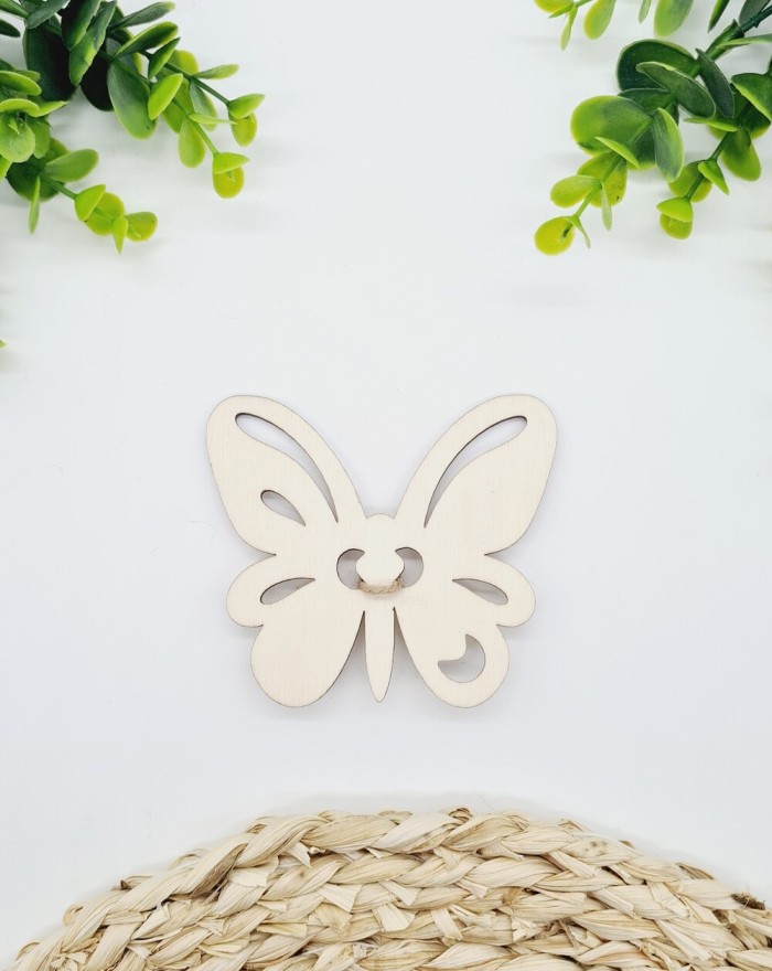 Tabliczka na lizaka, drewniana, motyl na lizaka