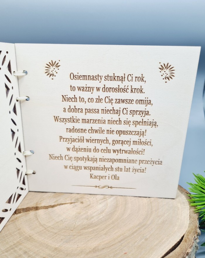 Kartka na 18 urodziny, kartka na 18-nastkę