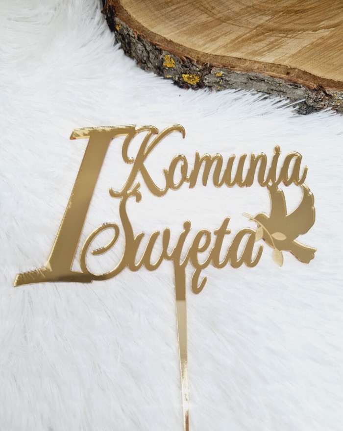 Topper na tort na Komunię,...