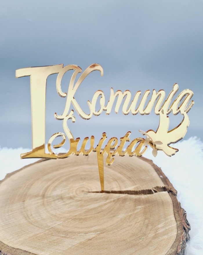 Topper na tort na Komunię,...