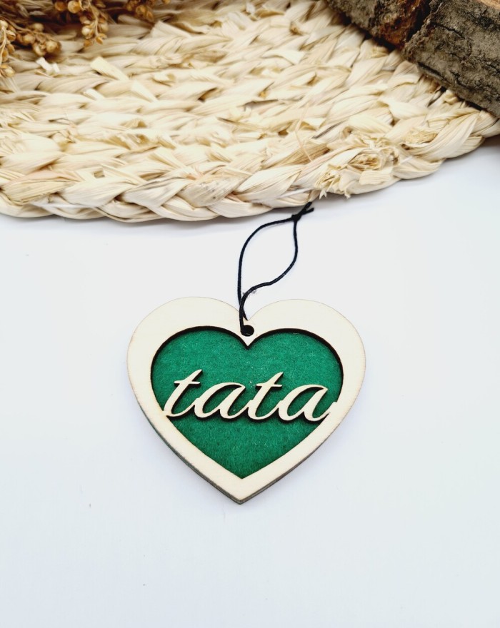 Zawieszka do auta, zawieszka drewniana samochodowa dla taty, zawieszka personalizowana