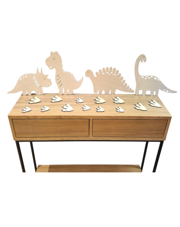 Dinozaur, drewniana dekoracja ścienna dinozaury