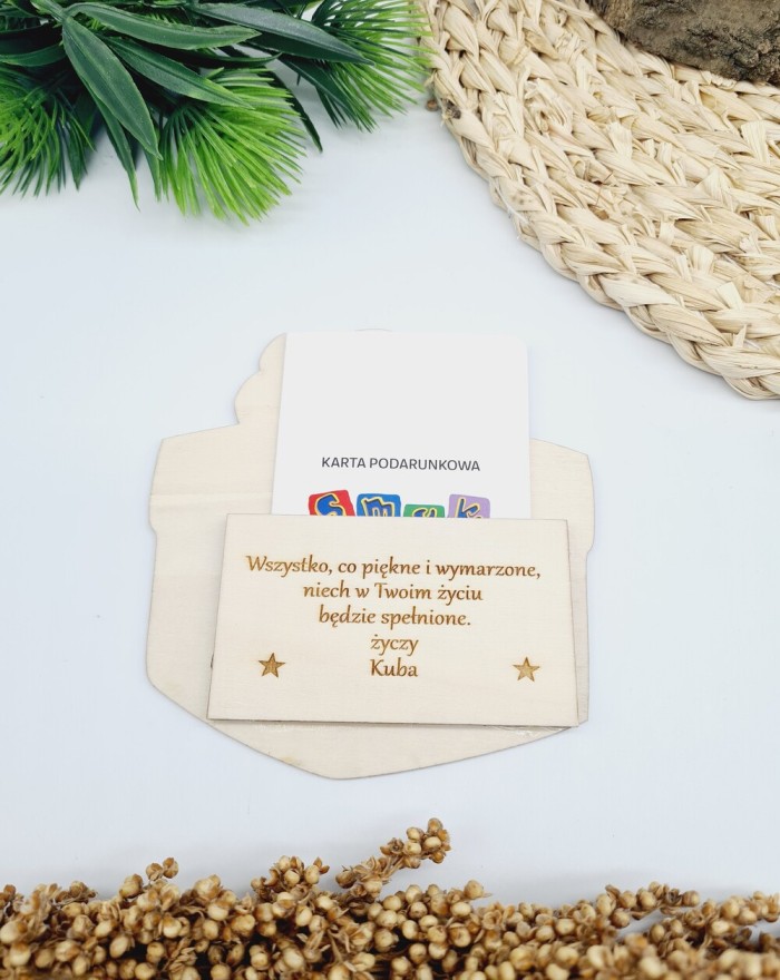 Kartka na urodziny, kartka personalizowana, prezent, opakowanie na bon lub gotówkę