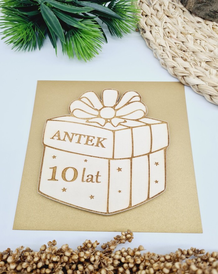 Kartka na urodziny, kartka personalizowana, prezent, opakowanie na bon lub gotówkę