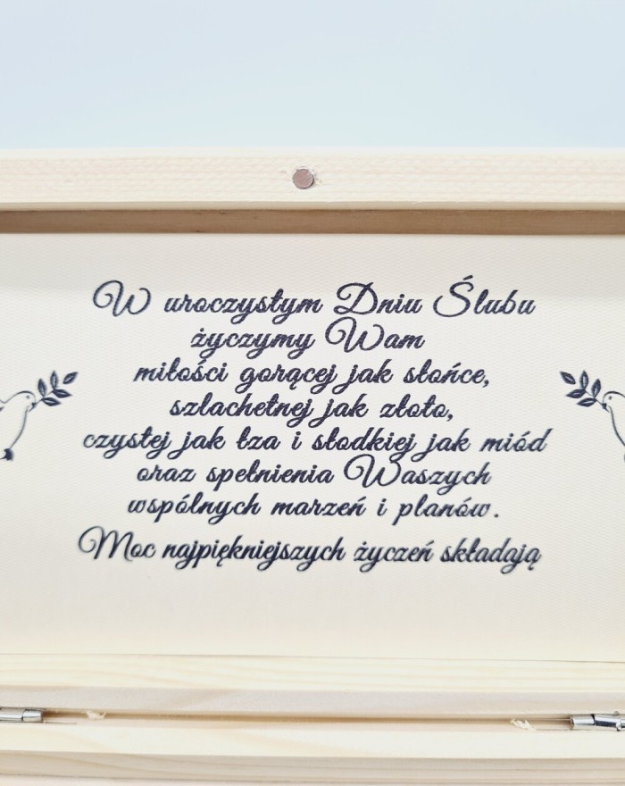 Pamiątka ślubna, pudełko na pieniądze na ślub, wesele