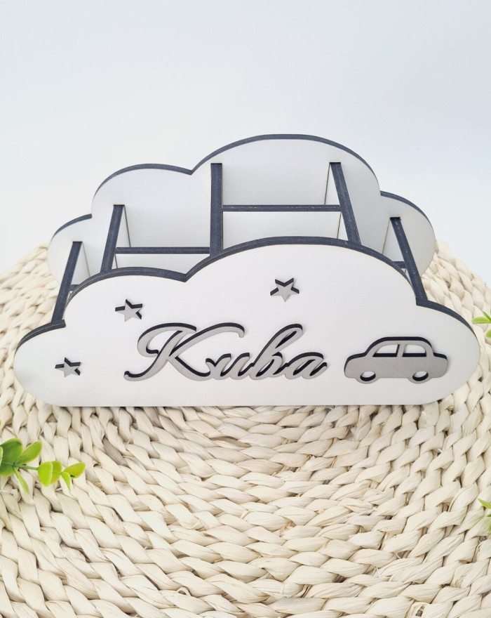 Organizer na biurko chmurka - samochodzik