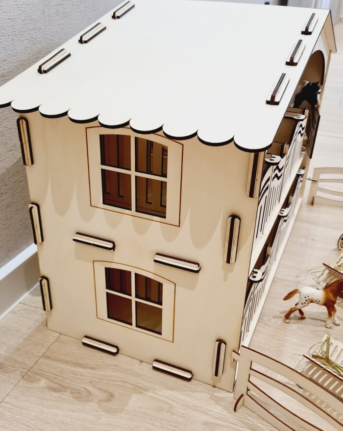 Drewniana stajnia dla koni