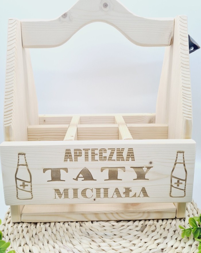 Skrzynka na piwo, drewniana...