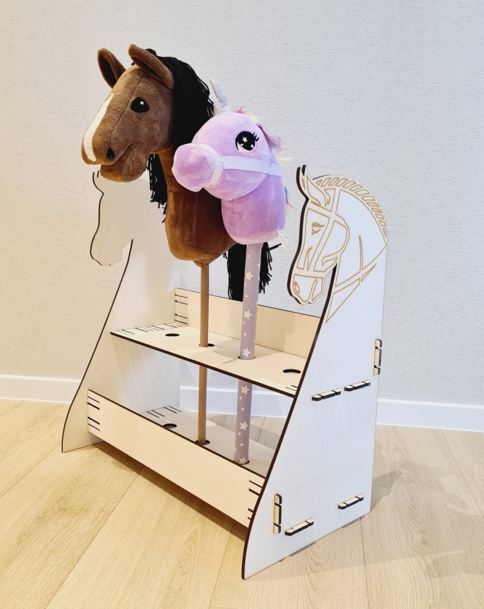 Stajnia na hobby horse, stojak drewniany