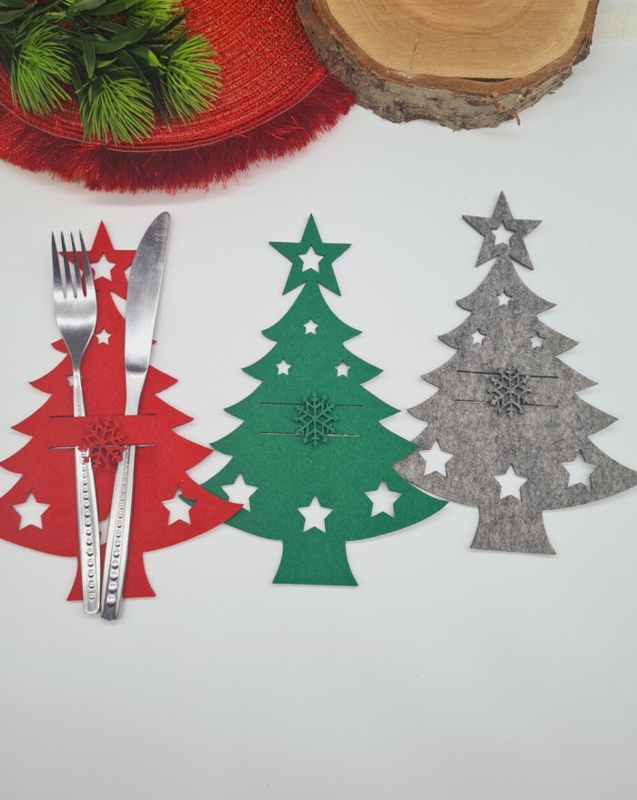 Etui na sztućce choinka...