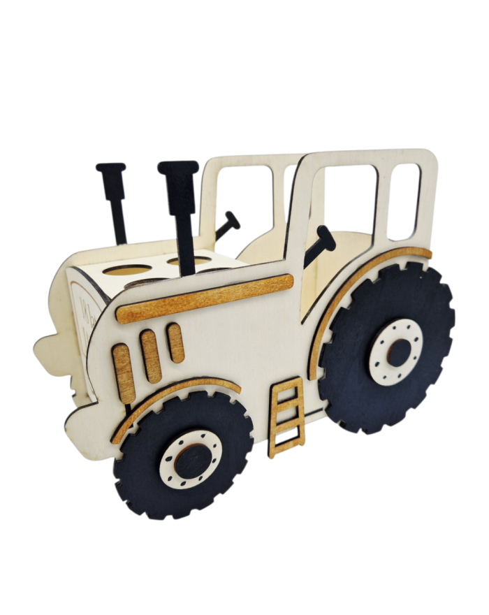 Drewniany traktor na alkohol, upominek na urodziny