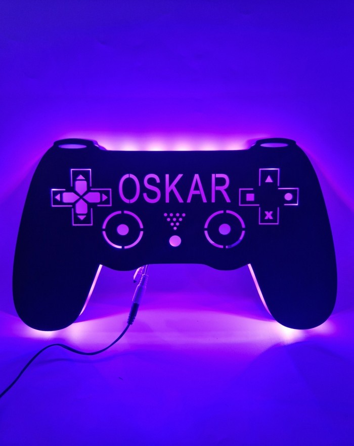 Lampka nocna pad z imieniem dla gracza