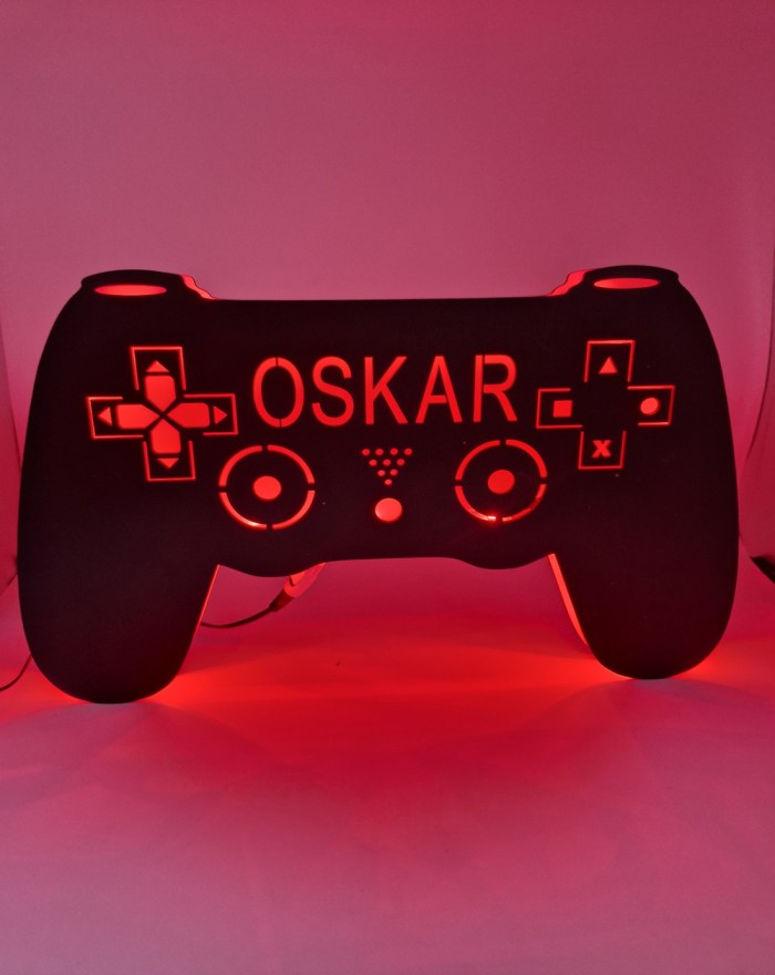 Lampka nocna pad z imieniem dla gracza