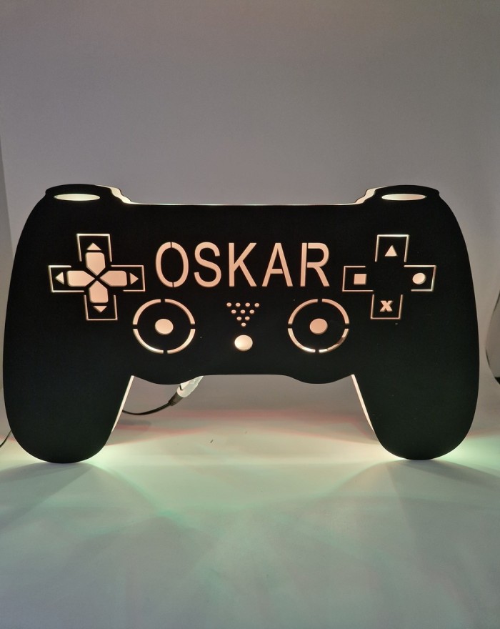 Lampka nocna pad z imieniem dla gracza