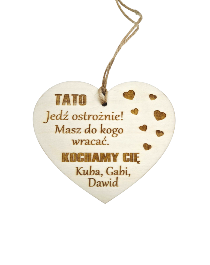 Zawieszka do auta dla taty,...