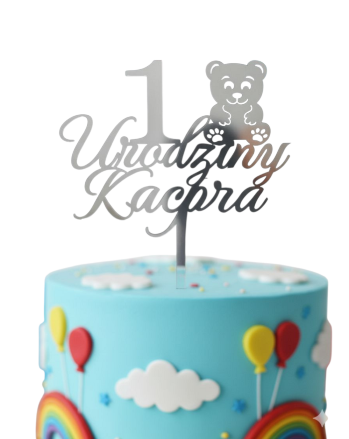 Topper na tort na urodziny,...