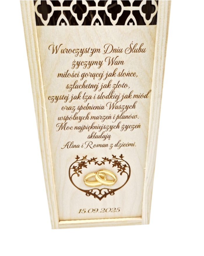 Skrzynka na wino dla Pary...