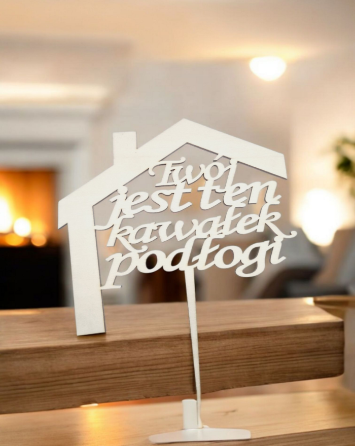 Topper na parapetówkę, topper na nowy dom
