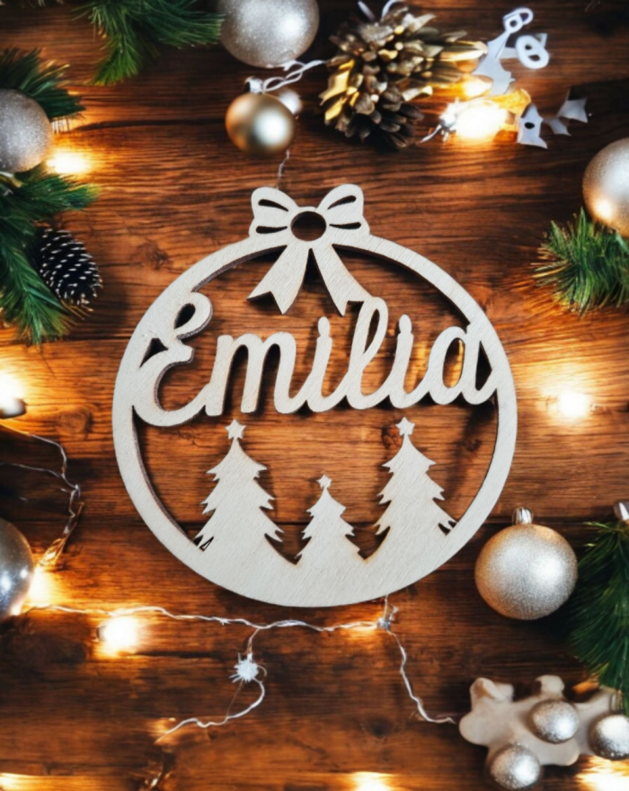 Bombka drewniana z imieniem...