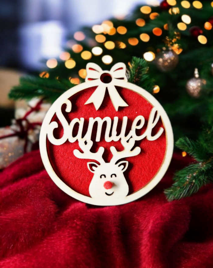 Bombka drewniana z...