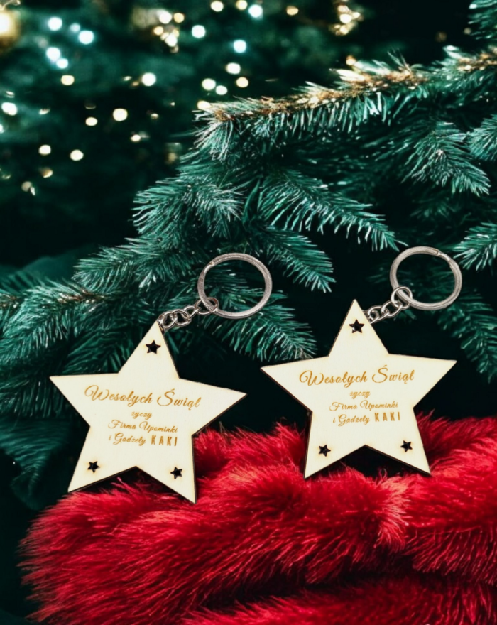 Brelok drewniany dla firm,...