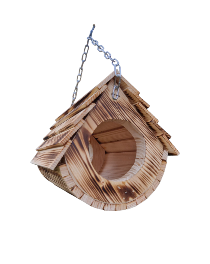 Drewniany karmnik dla...