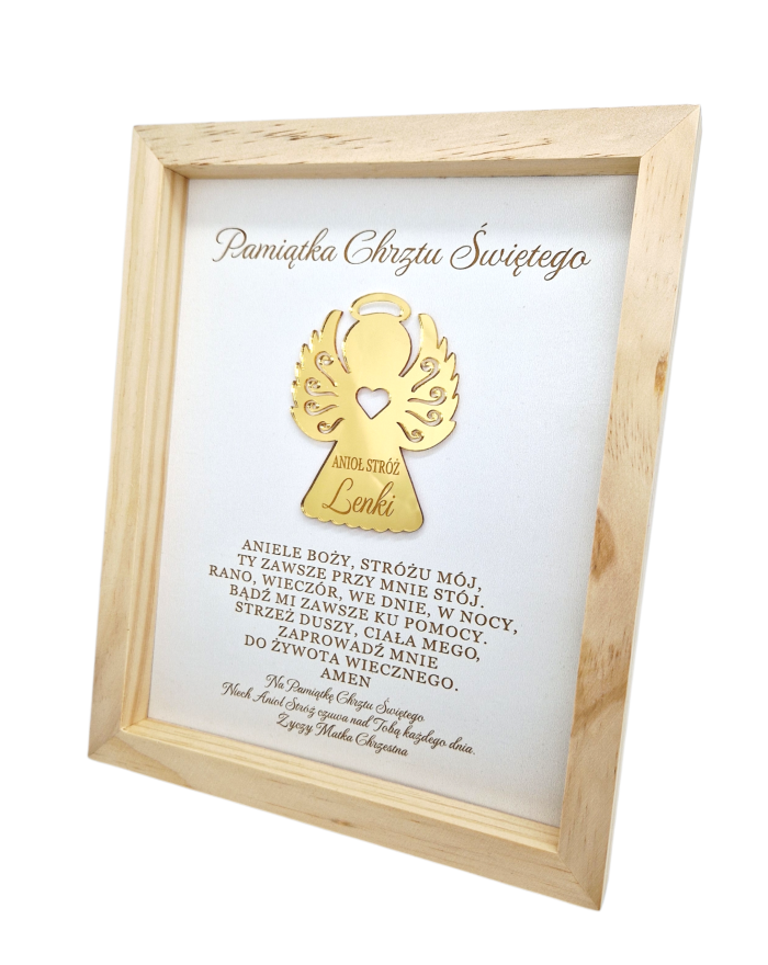Pamiątka na Chrzest Święty, pamiątka Chrztu Świętego,