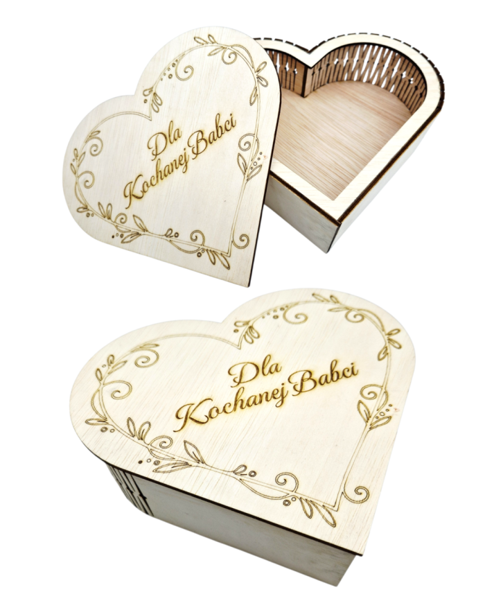 Drewniane pudełko w...