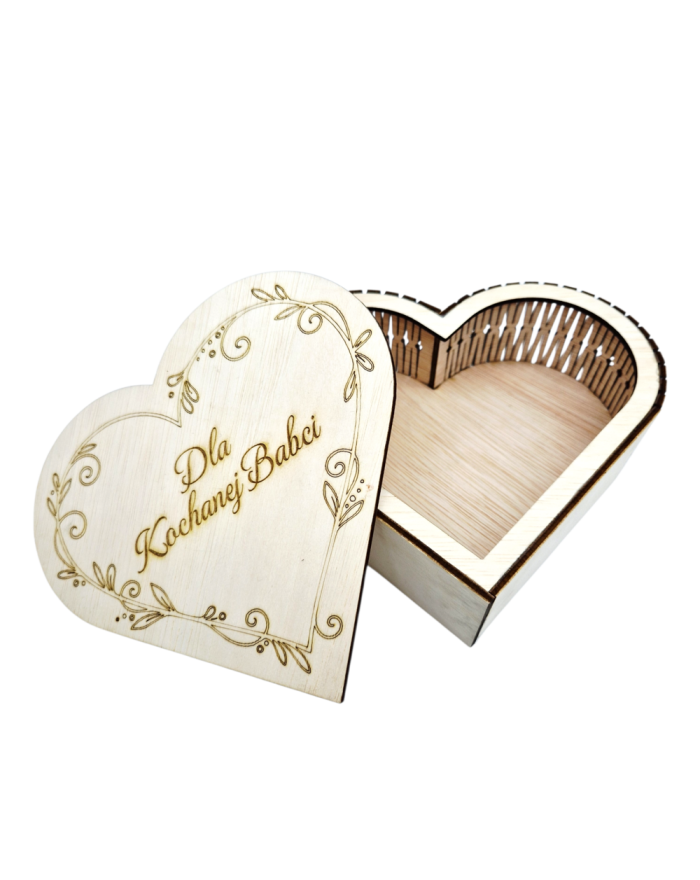 Drewniane pudełko w...