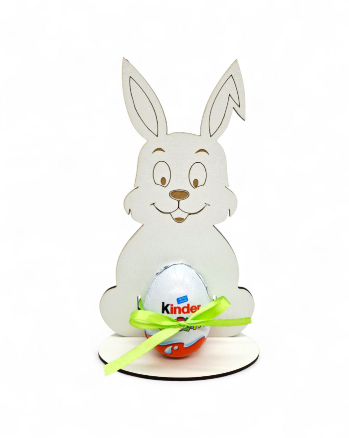 Zając wielkanocny na jajko kinder dla dzieci, podstawka pod jajko, wielkanoc