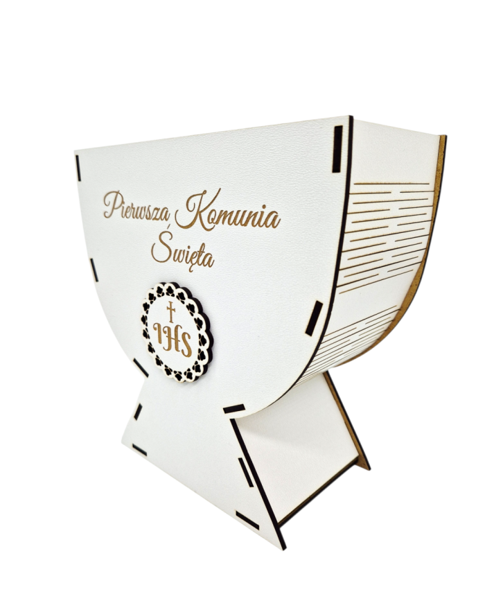 Kielich komunijny Pierwsza Komunia Święta IHS – opakowanie dekoracyjne do aranżacji