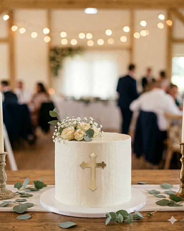 Topper na tort Krzyż,...