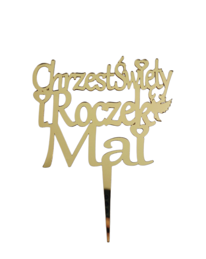 Topper na Tort Chrzest i...