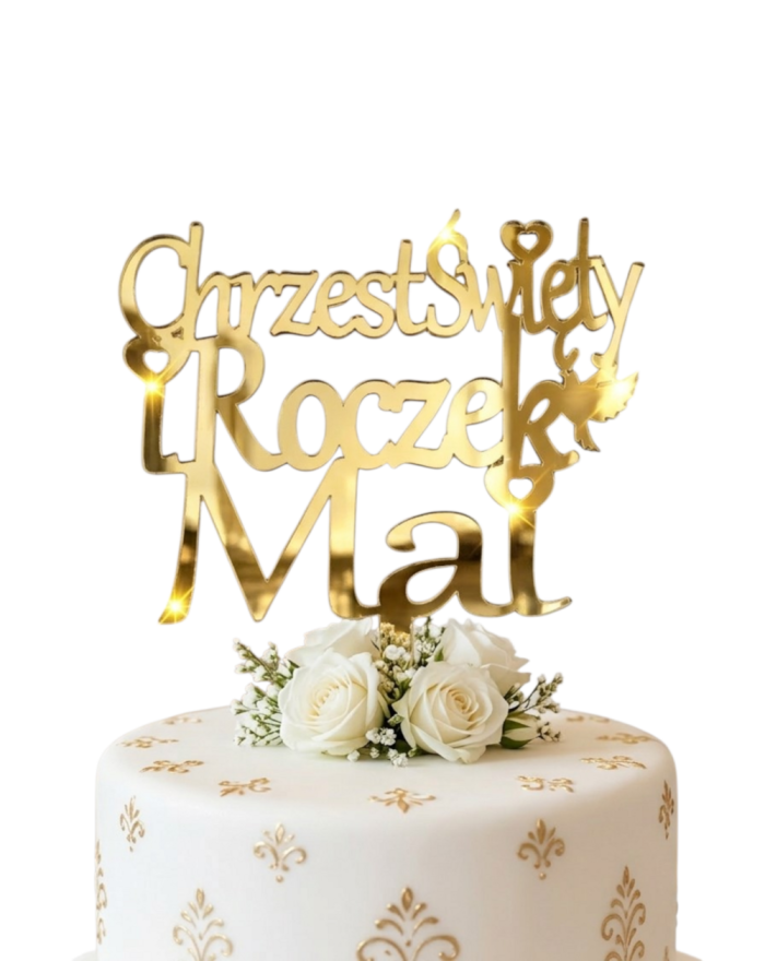 Topper na Tort Chrzest i...