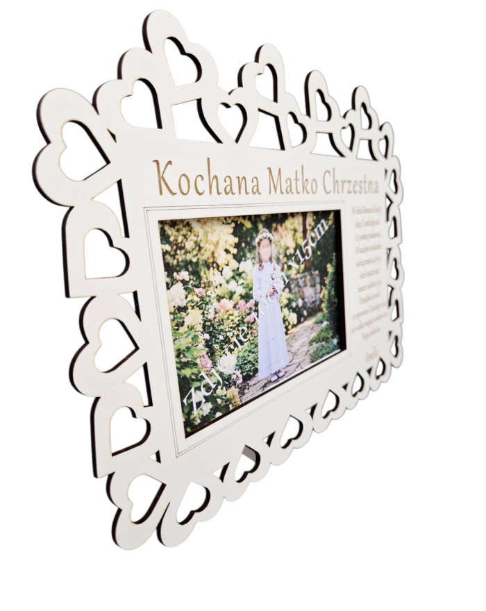 Personalizowane Podziękowanie dla Gości - Ramka Komunijna