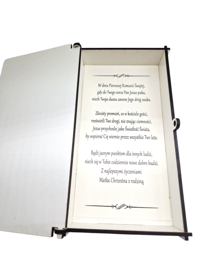 Personalizowane Pudełko na Pieniądze – Pamiątka I Komunii Świętej