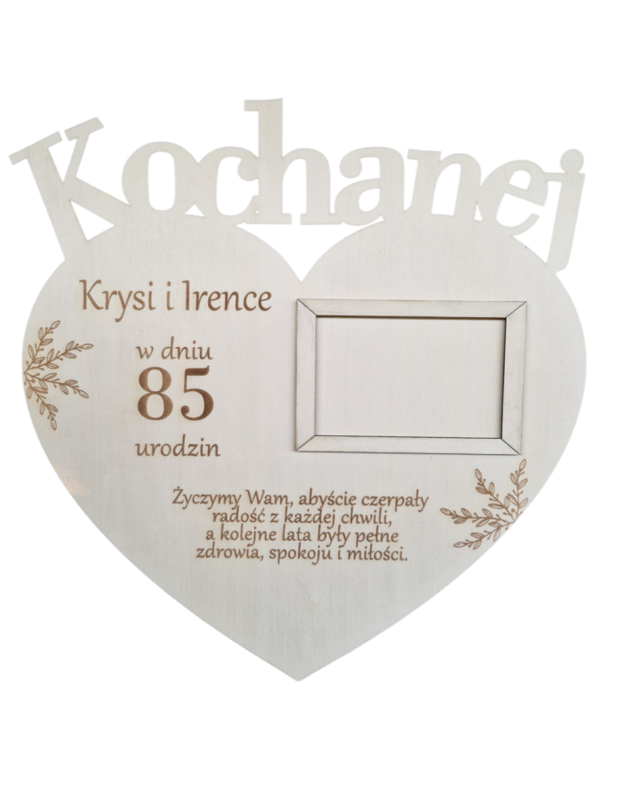 Duże Serce Ramka na Zdjęcie...