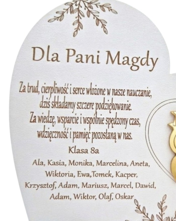 Prezent dla nauczyciela...