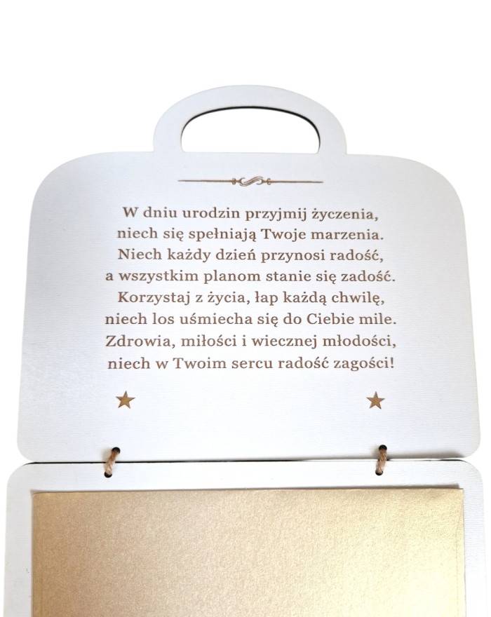KARTKA TOREBKA na 40 30 50 Urodziny PREZENT na pieniądze
