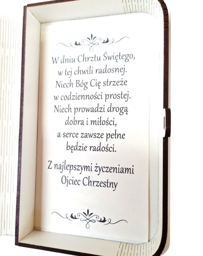Pamiątka Chrztu Świętego, pamiątka na Chrzest, pudełko na pieniądze na Chrzest