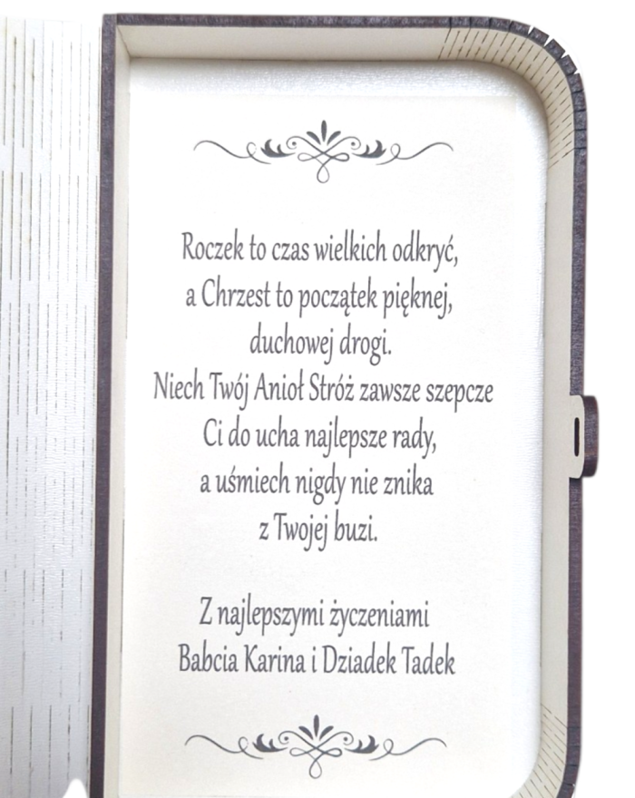 Pamiątka na Chrzest i Roczek Pudełko Księga Personalizacja