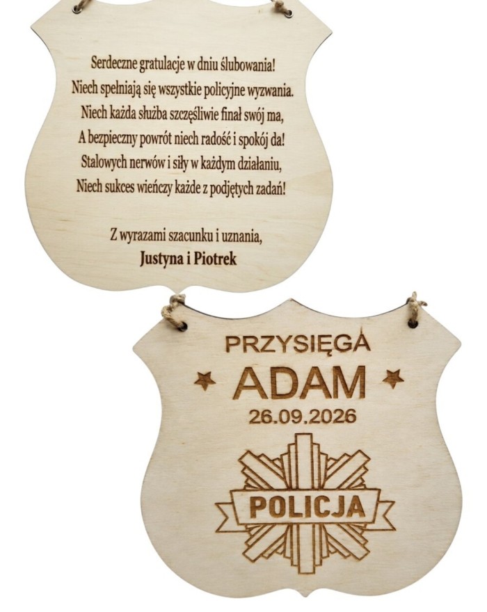 Kartka na przysięgę...