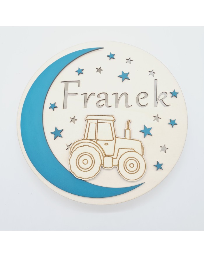 Lampka nocna, pokój dziecka, traktor