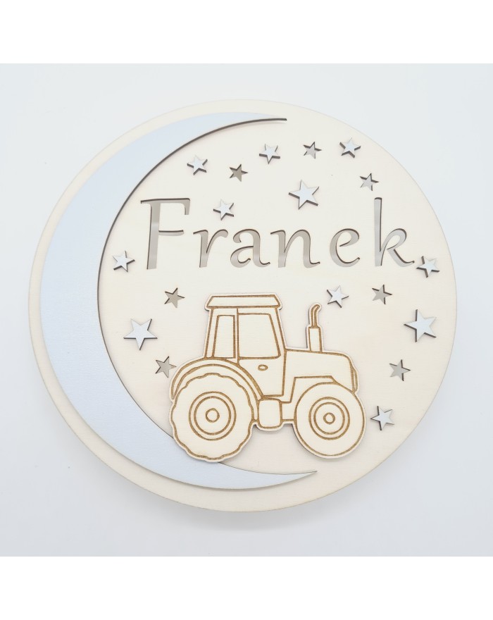 Lampka nocna, pokój dziecka, traktor