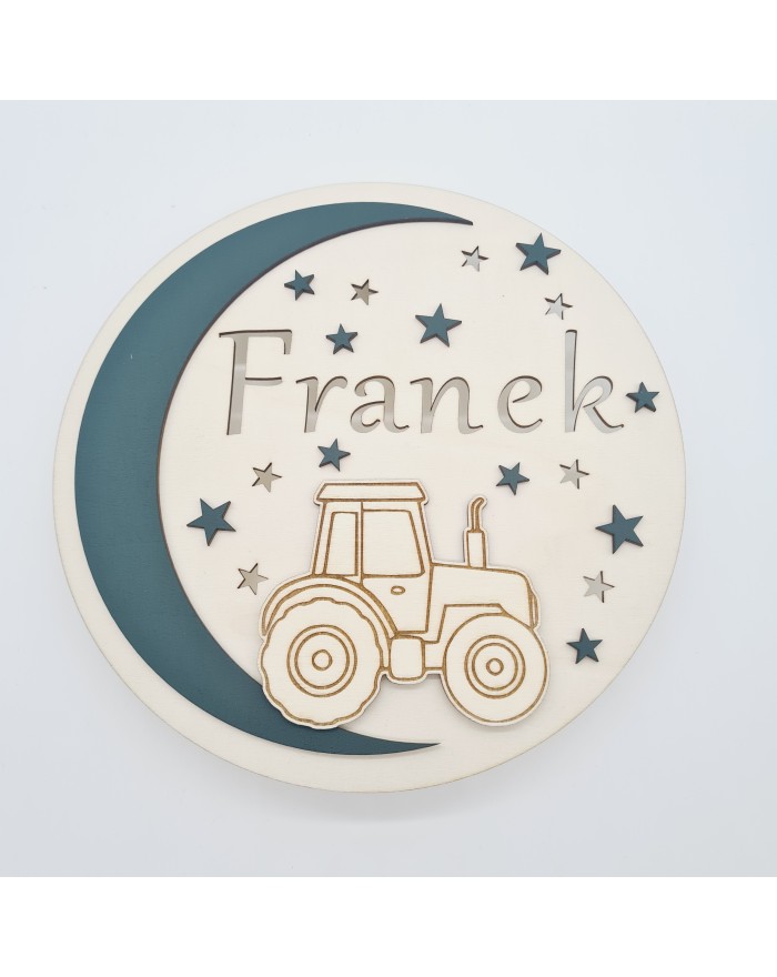 Lampka nocna, pokój dziecka, traktor