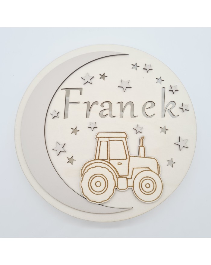 Lampka nocna, pokój dziecka, traktor