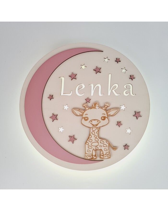 Lampka nocna, pokój dziecka, żyrafa